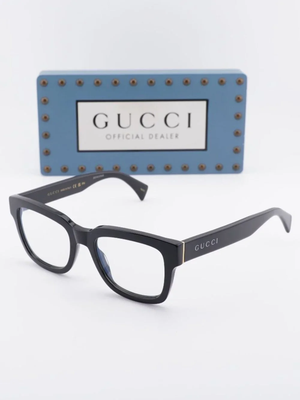 Gucci GG1138S 001 Square Sunglasses – Black / Clear to Grey Photochromic